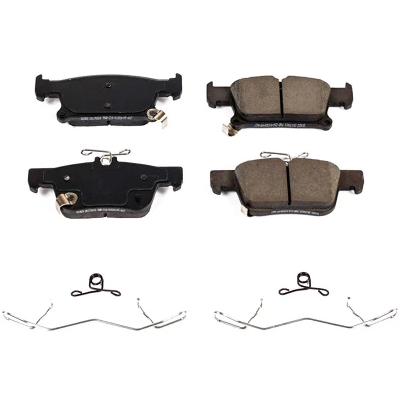 17-1923 – POWERSTOP Brake Pad, FMSI Number D1923 Ceramic Brake Pads Set Of 4 With Premium Stainless Steel Hardware
